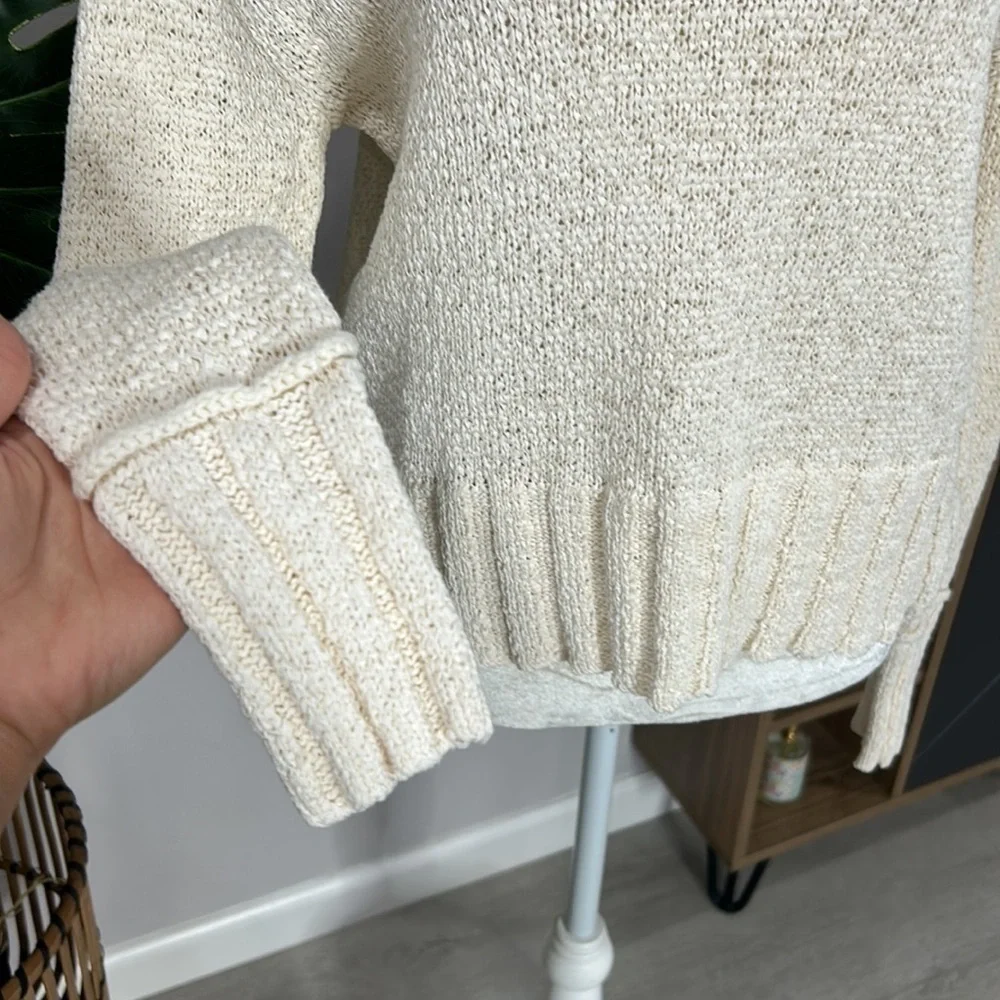J.Crew • wide rib crewneck sweater